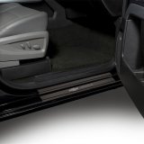 Putco 2020 Chevy Silv LD/HD Double/Regular Cab w/ Bow Tie Etching (2pcs) Black Platinum Door Sills thumbnail 3