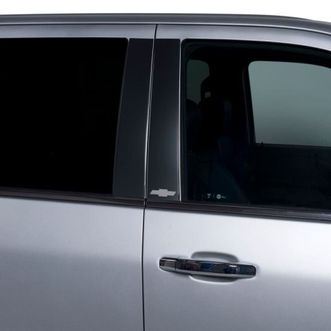 Putco 19-20 Chevy Silv Dbl/Crew Cab - Bow Tie Etching (Black Platinum) Black Platinum Pillar Posts thumbnail 4