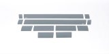 Putco 07-13 Chevy Silv Reg Cab 6.5ft Standard Box - 6in Wide - 12pcs Black Platinum Rocker Panels thumbnail 1