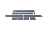 Putco 07-13 Chevy Silverado Crew Cab 5.5 Box - 6in Wide (12pcs) Black Platinum Rocker Panels thumbnail 3