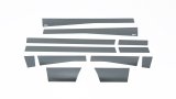 Putco 10-18 RAM 2500 Mega Cab 6.5in- 5.5in Wide w/o Factory Flares 12pcs Blk Platinum Rocker Panels thumbnail 2