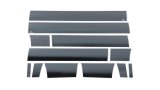 Putco 09-14 Ford F-150 Super Crew 5.5 (w/ Flares) 7in Wide - (12pcs) Black Platinum Rocker Panels thumbnail 1