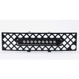 Putco 11-14 Ford F-150 EcoBoost SS Black Diamond Bumper Grille Insert w/ 10in Luminix Light Bar thumbnail 2