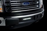 Putco 11-14 Ford F-150 - EcoBoost Bumper Grille Insert - Black SS Diamond w/ 10in Luminix Light Bar thumbnail 1