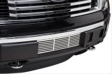 Putco 11-14 Ford F-150 EcoBoost Bumper Grille Inserts - SS - Bar Design - w/ Heater Plug Opening thumbnail 1