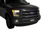 Putco 15-17 Ford F-150 - SS Black Bar Design w/10in Luminix Light Bar Bumper Grille Inserts thumbnail 6