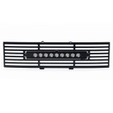 Putco 11-14 Ford F-150 - EcoBoost Bumper Grille Inserts - Black SS Bar and 10in Luminix Light Bar thumbnail 4