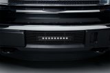 Putco 11-14 Ford F-150 - EcoBoost Bumper Grille Inserts - Black SS Bar and 10in Luminix Light Bar thumbnail 6