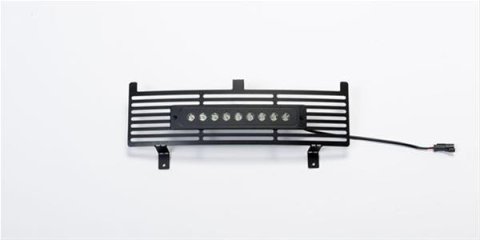 Putco 15-19 Chevy Silv HD SS Black Bar Design Bumper Grille Insert w/ Curved Flush 10in Light Bar thumbnail 2