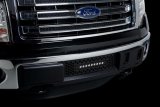 Putco 11-14 Ford F-150 EcoBoost SS Black Punch Bumper Grille Insert w/ 10in Luminix Light Bar thumbnail 2