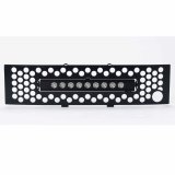 Putco 11-14 Ford F-150 EcoBoost SS Black Punch Bumper Grille Insert w/ 10in Luminix Light Bar thumbnail 4