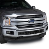 Putco 11-14 Ford F-150 - EcoBoost Bumper Grille Inserts - Black SS Punch w/ 10in Luminix Light Bar thumbnail 6