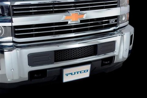 Putco 15-19 Chevy Silv HD - SS - Black Punch Design Bumper Grille Bumper Grille Inserts thumbnail 1