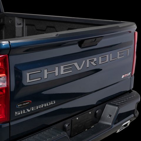 Putco 2020 Chevy Silv 2500/3500 Blk Platinum Tailgate Letters - CHEVROLET - Stamped Version thumbnail 2
