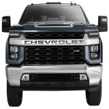 Putco 19-20 Chevy Silverado LD - Grille Letters - Black Platinum Chevrolet Letters thumbnail 3
