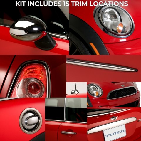 Putco 01-06 MINI Cooper Ext Chrome Trim Kit - DH/MC/MR/HL/TL/SMC//SM/FTC/PC/HA/AB/FLC/RLF/GC/RTL thumbnail 3