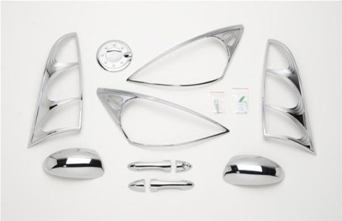 Putco 00-04 Ford Focus (2 Door) DH/MC/TL/HL/FTC Chrome Trim Accessory Kits thumbnail 1