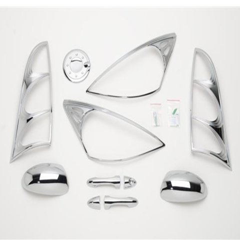 Putco 00-04 Ford Focus (2 Door) DH/MC/TL/HL/FTC Chrome Trim Accessory Kits thumbnail 3