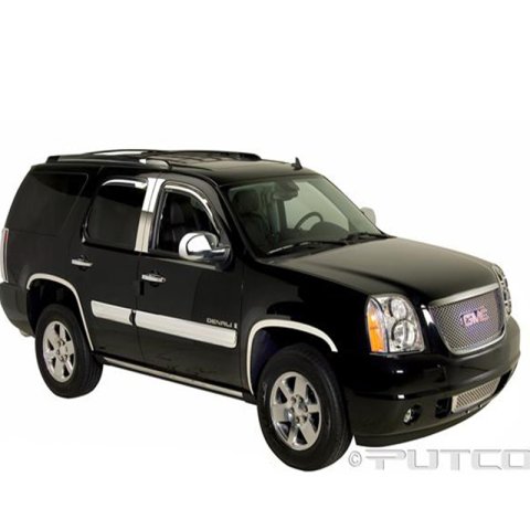 Putco 07-14 GMC Yukon XL w/o Side Molding DH/FTC/HL/MC/RH//TL/WH Chrome Trim Accessory Kits thumbnail 2