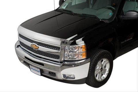 Putco 11-14 Chevrolet Silverado HD Element Chrome Hood Shields
