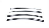 Putco 14-17 Kia Forte Sedan - Tape on Application Element Chrome Window Visors thumbnail 2