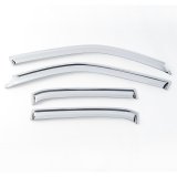 Putco 14-17 Kia Forte Sedan - Tape on Application Element Chrome Window Visors thumbnail 5