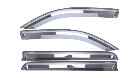 Putco 19-20 Ram 1500 - Quad Cab (Set of 4) Element Chrome Window Visors thumbnail 1