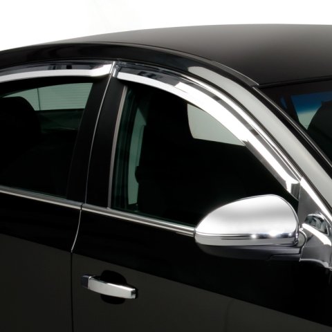 Putco 07-12 Dodge Caliber (Set of 4) Element Chrome Window Visors thumbnail 5