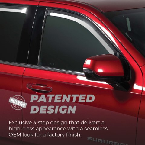 Putco 07-12 Dodge Caliber (Set of 4) Element Chrome Window Visors thumbnail 9
