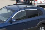 Putco 05-08 Hyundai Tucson (Set of 4) - Tape On Install Element Chrome Window Visors thumbnail 3