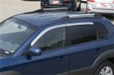Putco 05-08 Hyundai Tucson (Set of 4) - Tape On Install Element Chrome Window Visors thumbnail 5