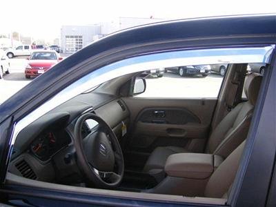 Putco 03-08 Honda Pilot (Front Only) Element Chrome Window Visors thumbnail 2
