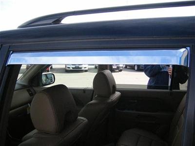 Putco 03-08 Honda Pilot (Set of 4) Element Chrome Window Visors thumbnail 2