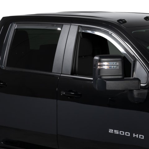 Putco 14-18 Chevy Silverado LD - 4 Door - Crew Cab Element Chrome Window Visors thumbnail 4