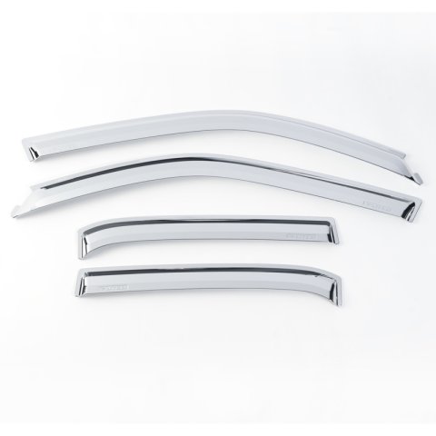 Putco 14-18 Chevy Silverado LD - 4 Door - Crew Cab Element Chrome Window Visors thumbnail 6