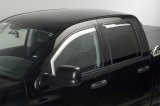 Putco 16-20 Nissan Titan Crew Cab (Set of 2) Front Only Element Chrome Window Visors thumbnail 3