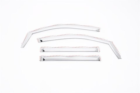 Putco 16-20 Nissan Titan Crew Cab (Set of 4) Element Chrome Window Visors