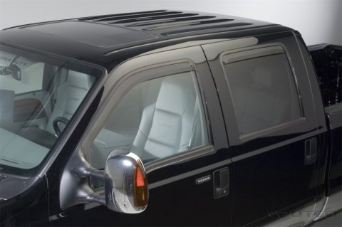Putco 99-16 Ford SuperDuty Crew Cab (Set of 4) Element Tinted Window Visors thumbnail 2
