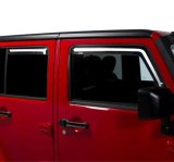 Putco 07-18 Jeep Wrangler JK - 4 Door Element Tinted Window Visors thumbnail 3