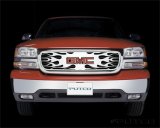 Putco 00-06 GMC Yukon / Yukon XL w/ Logo CutOut Flaming Inferno Stainless Steel Grille thumbnail 3