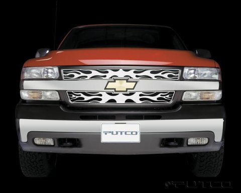 Putco 07-13 Chevy Silverado LD Flaming Inferno Stainless Steel Grille thumbnail 4