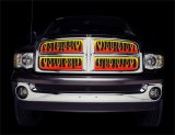 Putco 07-10 GMC Sierra HD Flaming Inferno Stainless Steel Grilles - 4 Color (Painted) thumbnail 2