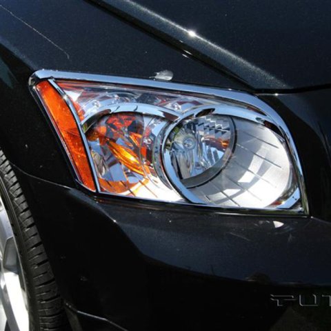 Putco 07-10 Dodge Caliber Head Lamp Overlays & Rings thumbnail 2