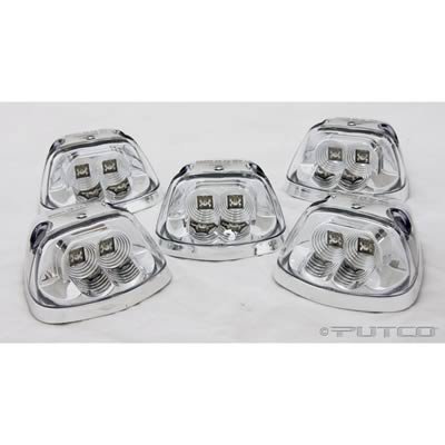 Putco 94-98 RAM - Clear - 5pc Kit (Amber) LED Roof Lamps (Replacement) thumbnail 1
