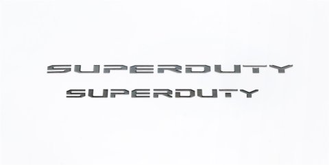 Putco 17-20 Ford SUPERDUTY Letters (Stamped/Black Platinum) Hood/Front thumbnail 2