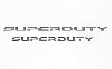 Putco 17-20 Ford SUPERDUTY Letters (Stamped/Black Platinum) Hood/Front thumbnail 3