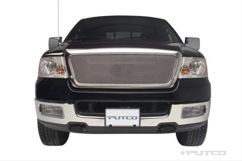 Putco 04-08 Ford F-150 LD Honeycomb (Excl Heritage)(Covering Logo) - Bolt on Liquid Mesh Grilles thumbnail 1