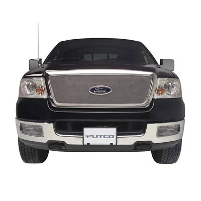 Putco 04-08 Ford F-150 LD Honeycomb (Excl Heritage)(Covering Logo) - Bolt on Liquid Mesh Grilles thumbnail 2