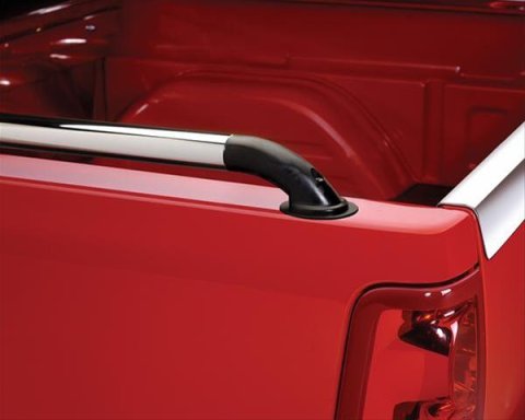 Putco 14-18 Chevy Silverado LD - 5.5ft Bed Locker Side Rails - Black Powder Coated