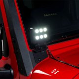 Putco 07-18 Jeep Wrangler JK - Qty 2 Luminix 4in Blocks w/ Window brackets Luminix Jeep LED Kits thumbnail 3